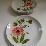 5 dessert plates from Moulin des Loups, Orchies, Gisèle model