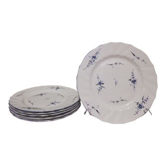 6 assiettes plates Villeroy et Boch décor " vieux Luxembourg"