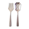 Pair of silver metal cutlery in the early 20th century