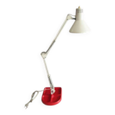 Lampe d'architecte ancienne, socle en fonte