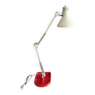 Antique architect's lamp, cast iron base