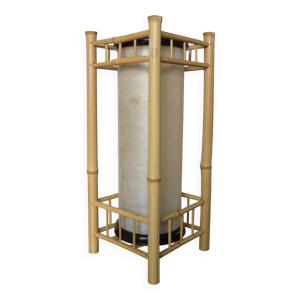 Grande lampe en bambou
