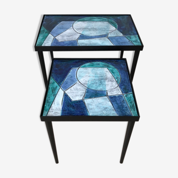 Pull out tables by Robert Cloutier, 1960