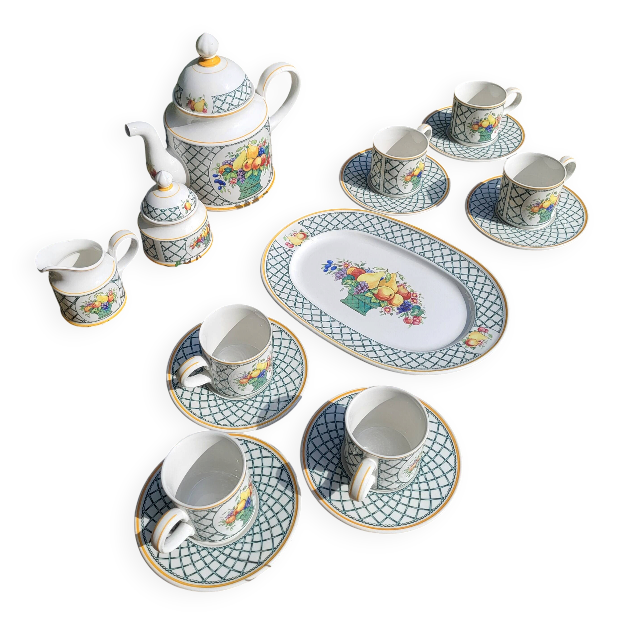 Service à café Villeroy et Boch, série Basket