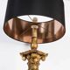 Antique Italian gilt wood standing floor lamp