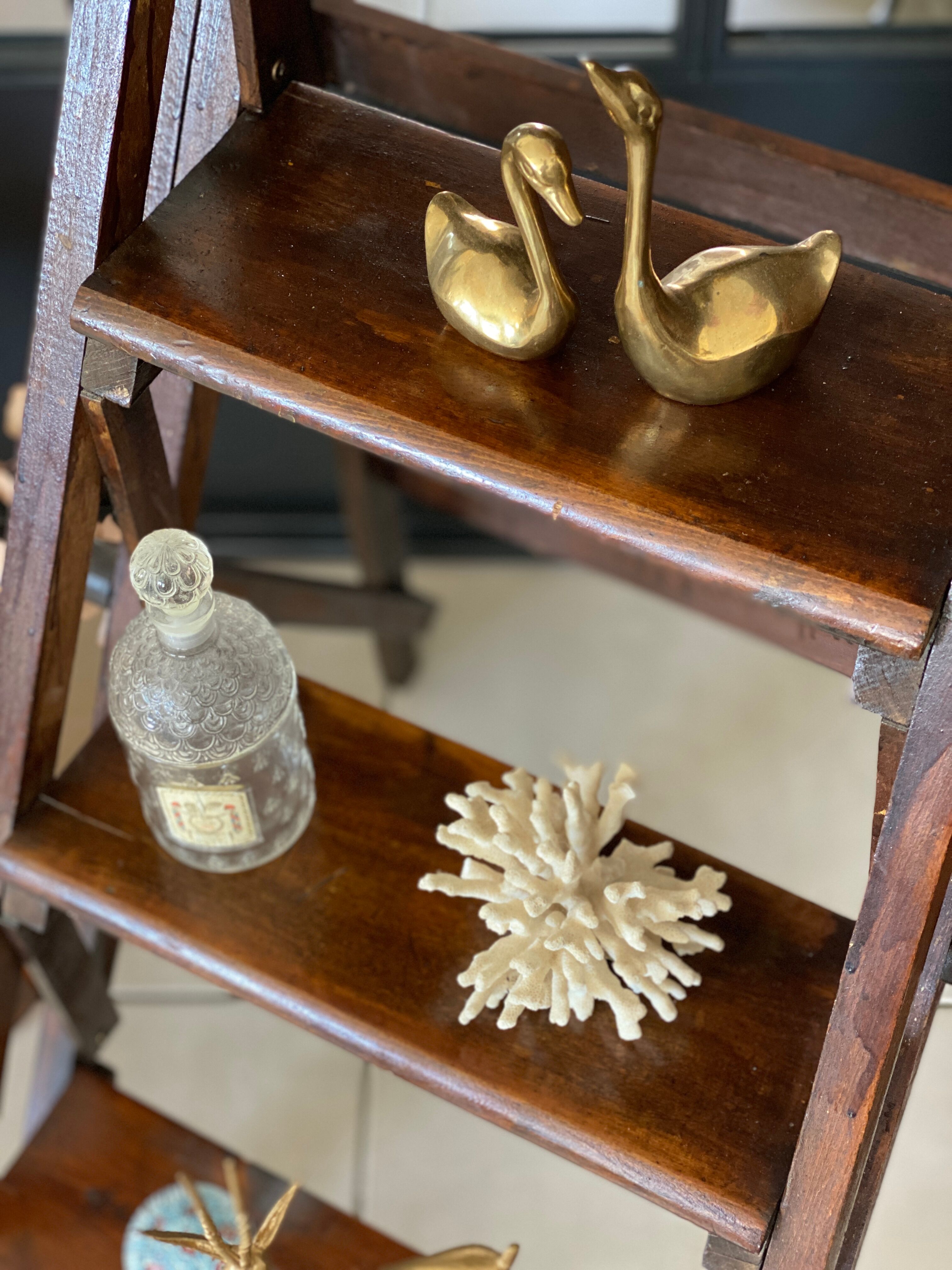 Escabeau bois vintage