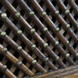 Antique oak bread cabinet from the late 17th century with working locks