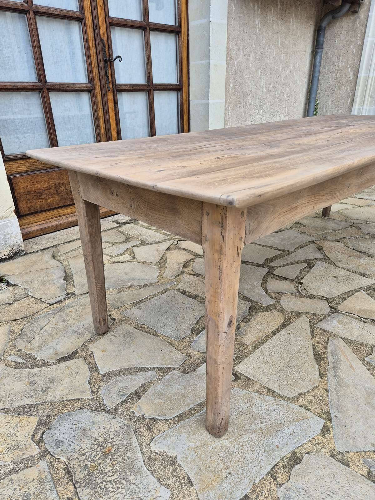 Antique oak farmhouse table