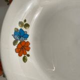 Vintage floral soup plates
