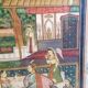 Large painting on oriental / Mughal / Indian silk (1900-1950)