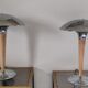 Paire de lampes champignon (dit paquebot ) vintage 1980