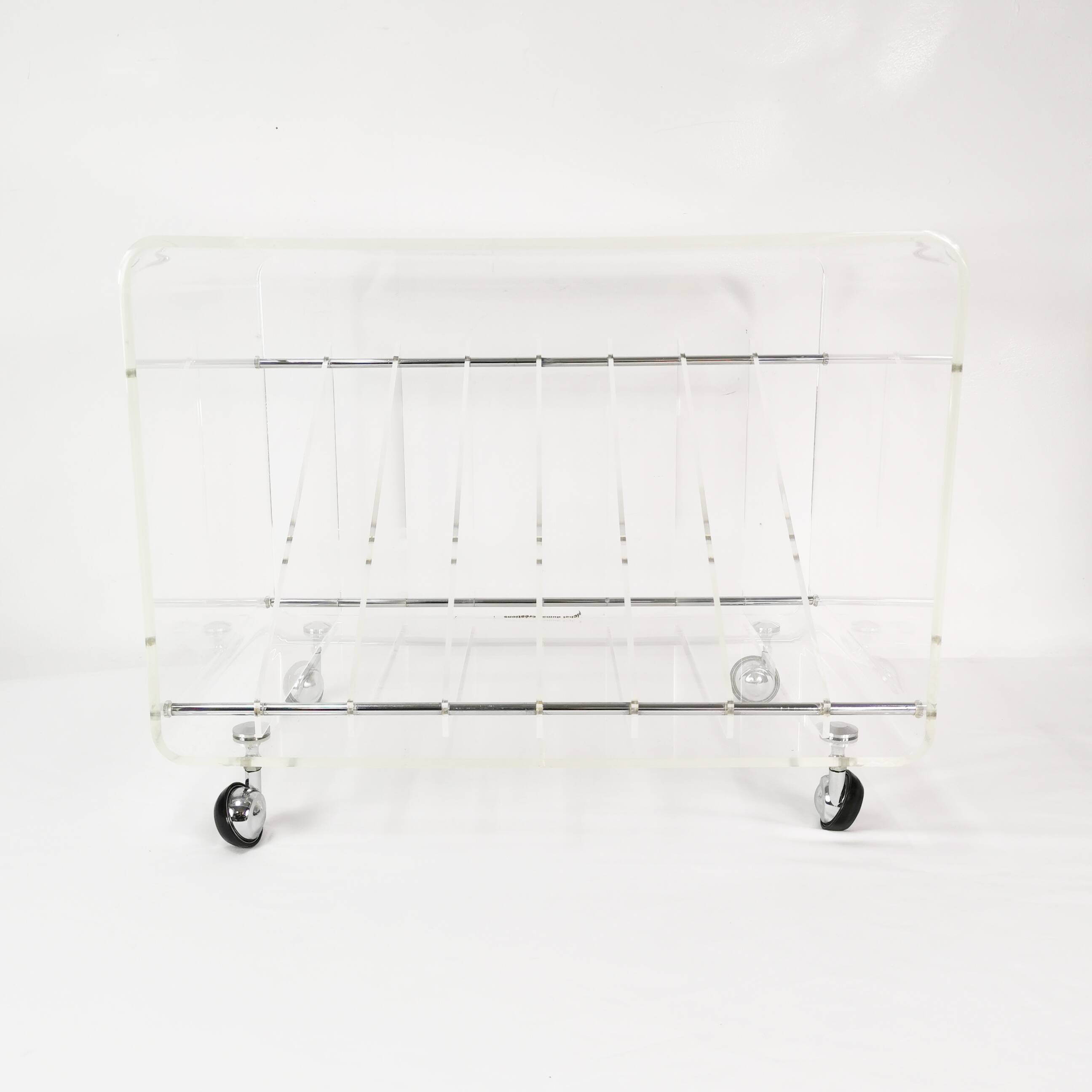 Space-age vinyl record cabinet, Roche Bobois, designed by M. Dumas, France