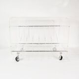 Space-age vinyl record cabinet, Roche Bobois, designed by M. Dumas, France