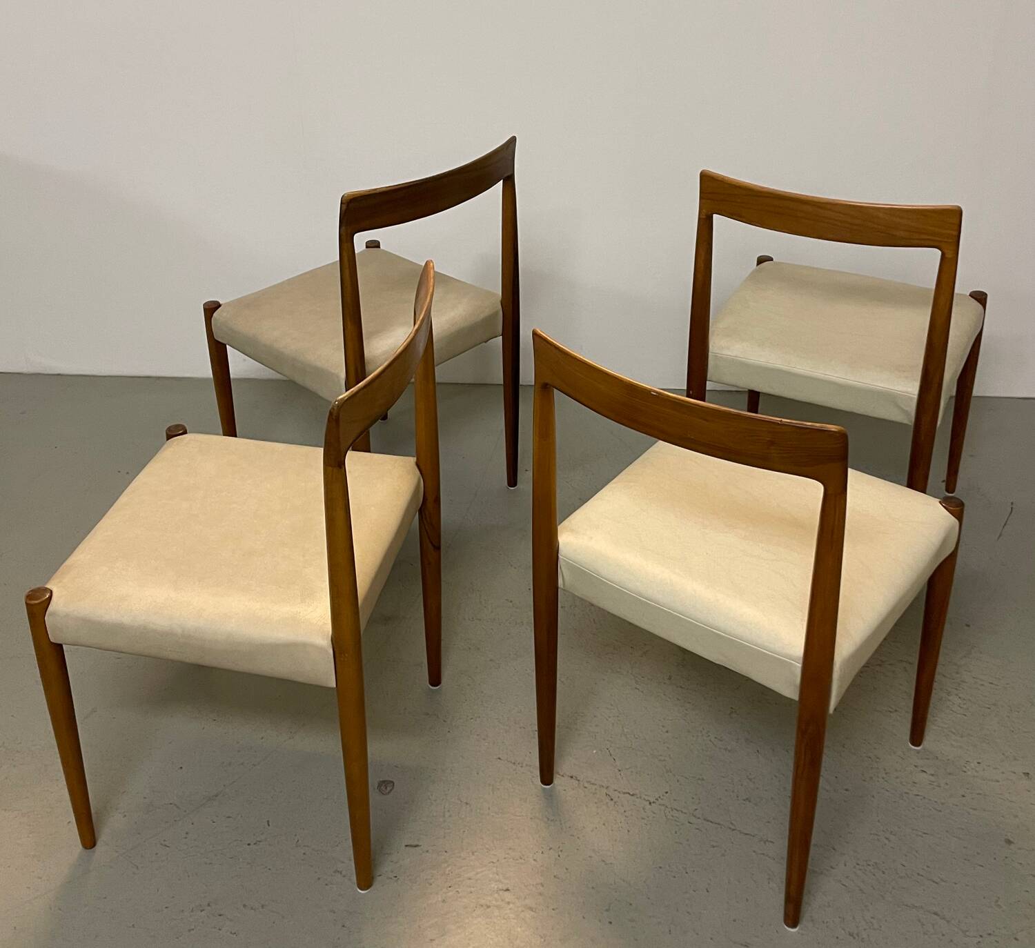 4 x vintage chairs by Lübke 1960s