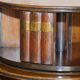 Restored hardwood revolving library circa 1810 Regency
