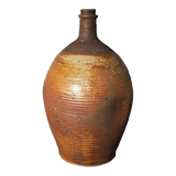 Potter bottle enamelled earth art-populaire XIXth