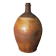 Potter bottle enamelled earth art-populaire XIXth