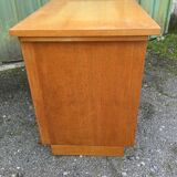 Vintage desk with 5 oak drawers