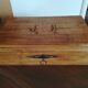 Initial original waxed wooden box j b