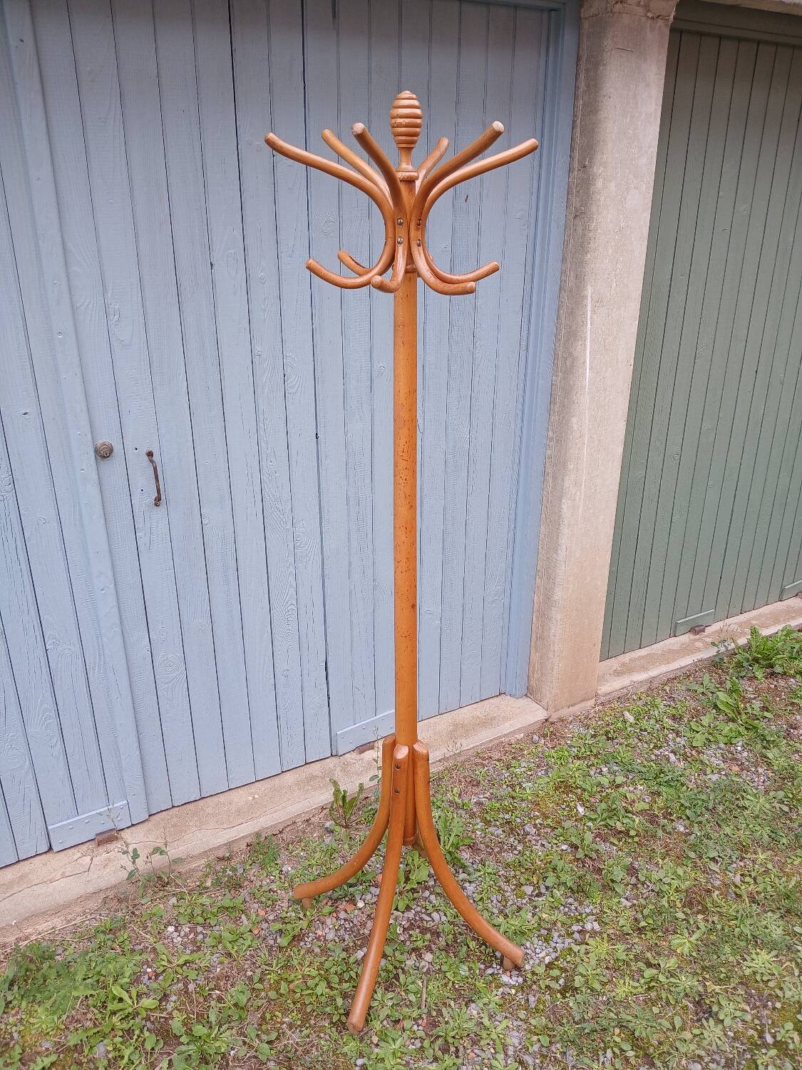 Antique parrot coat rack