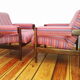 A pair of armchairs, vintage, 60s
