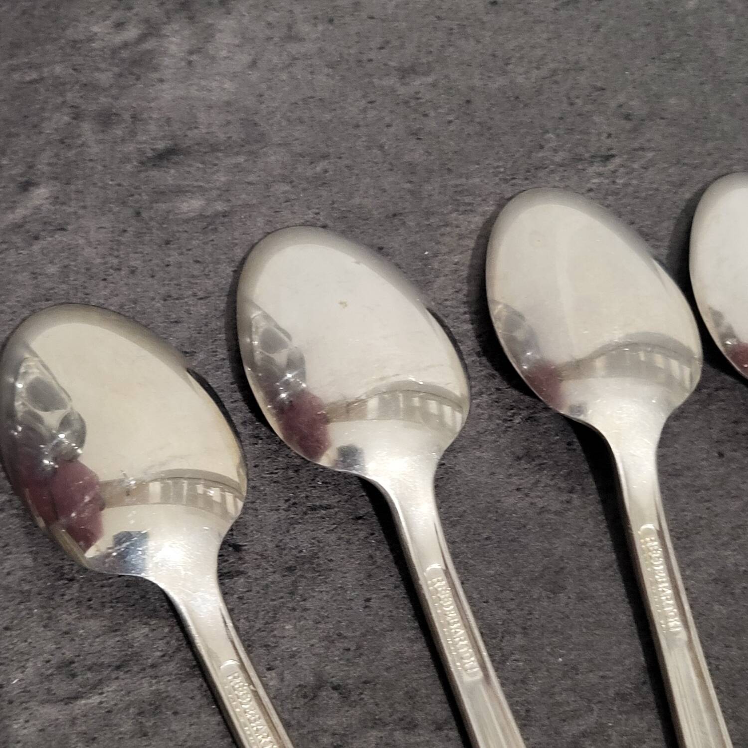 6 vintage Sheraton spoons by Reed & Barton in excellent condition.