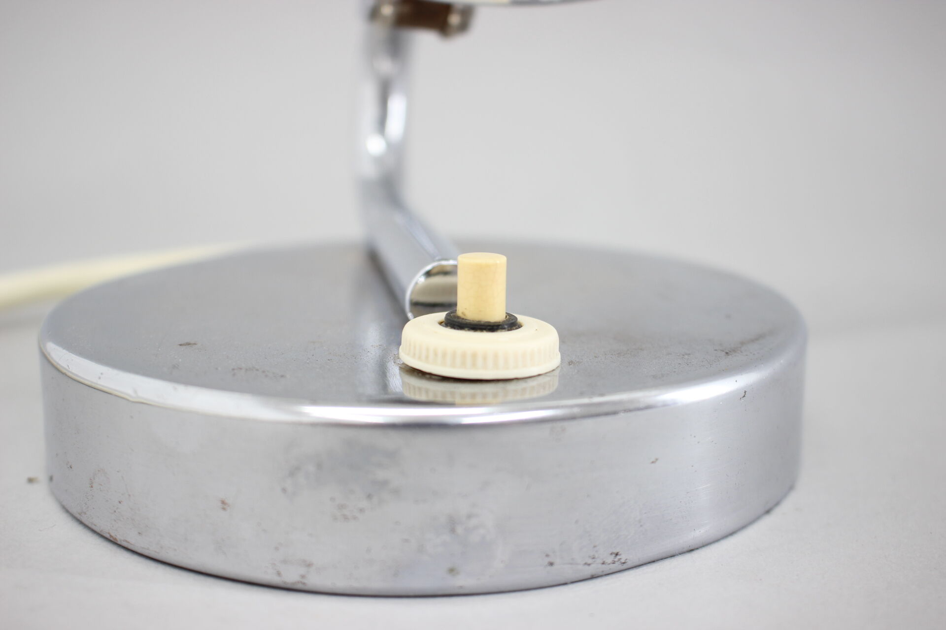 1930s Aluminium Table Lamp,Czechoslovakia