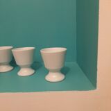 6 white mugs
