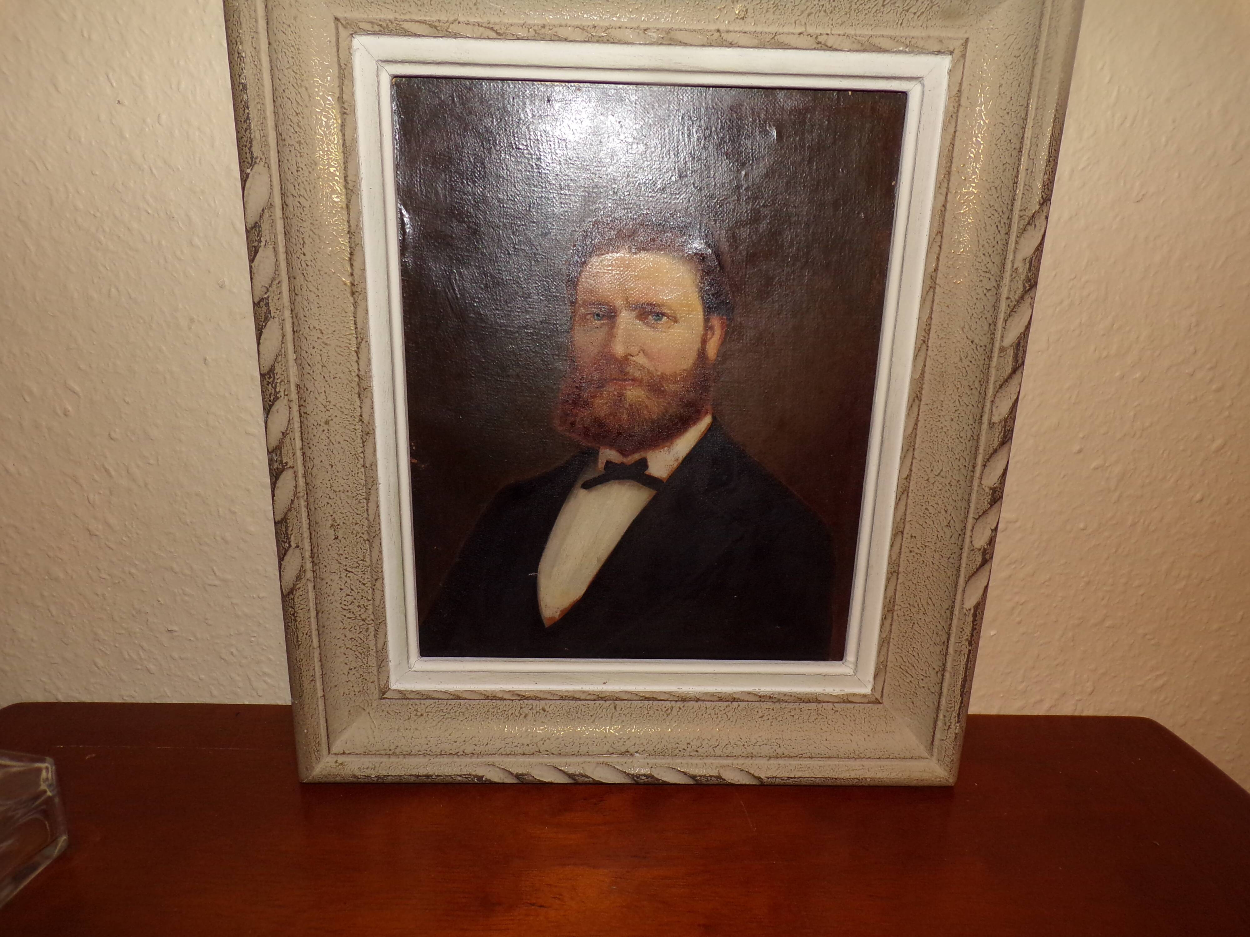 Oil on canvas portrait