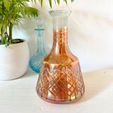 Overlay crystal decanter