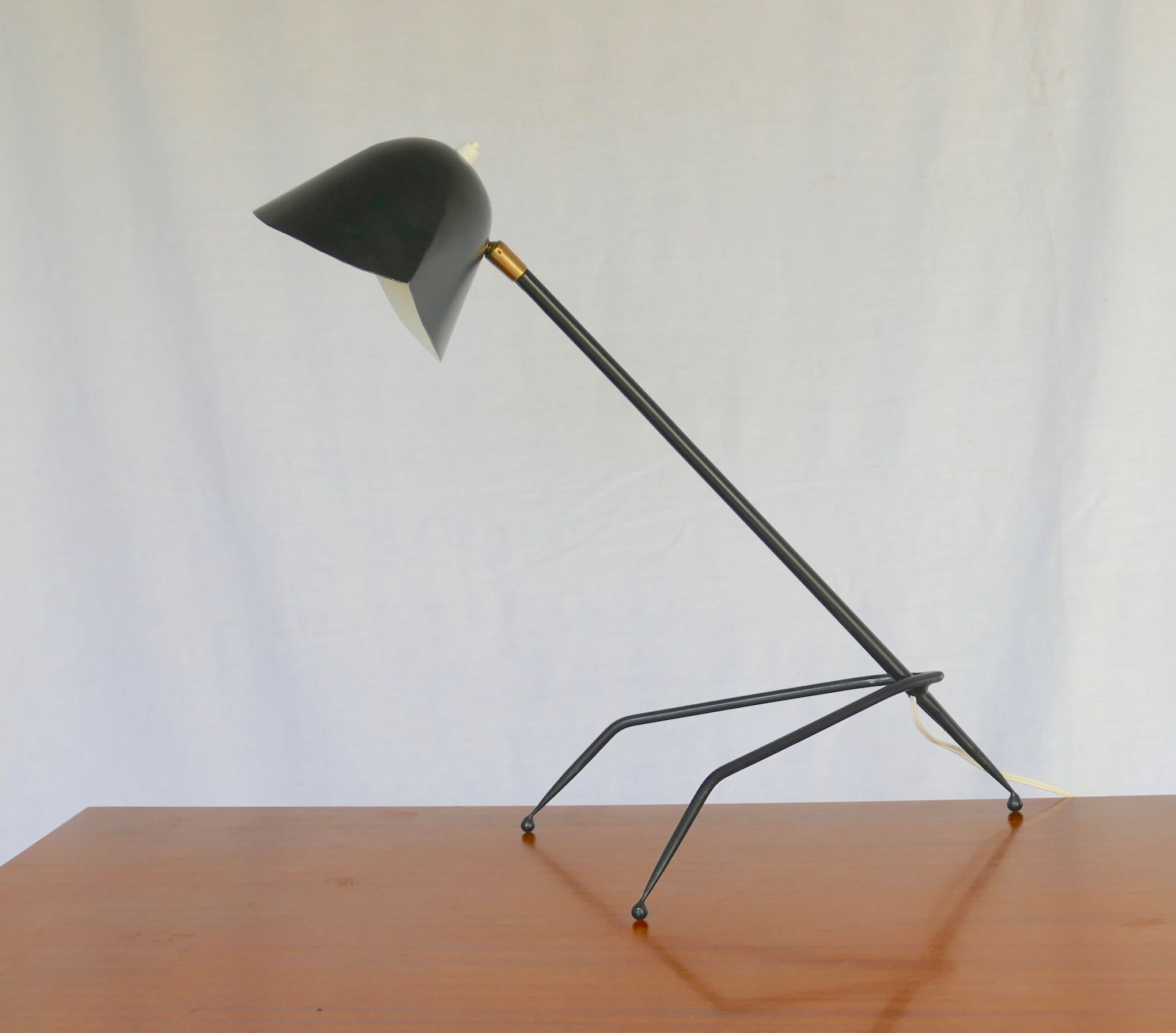 Vintage lamp tripod of modernist style
