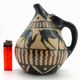 Vase pichet, céramique émaillée, art déco, E. Vilotte Ciboure, antilopes
