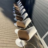 8x original Knoll Tulip dining chairs Eero Saarinen