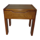 70s quality elm bedside table NF Prestige