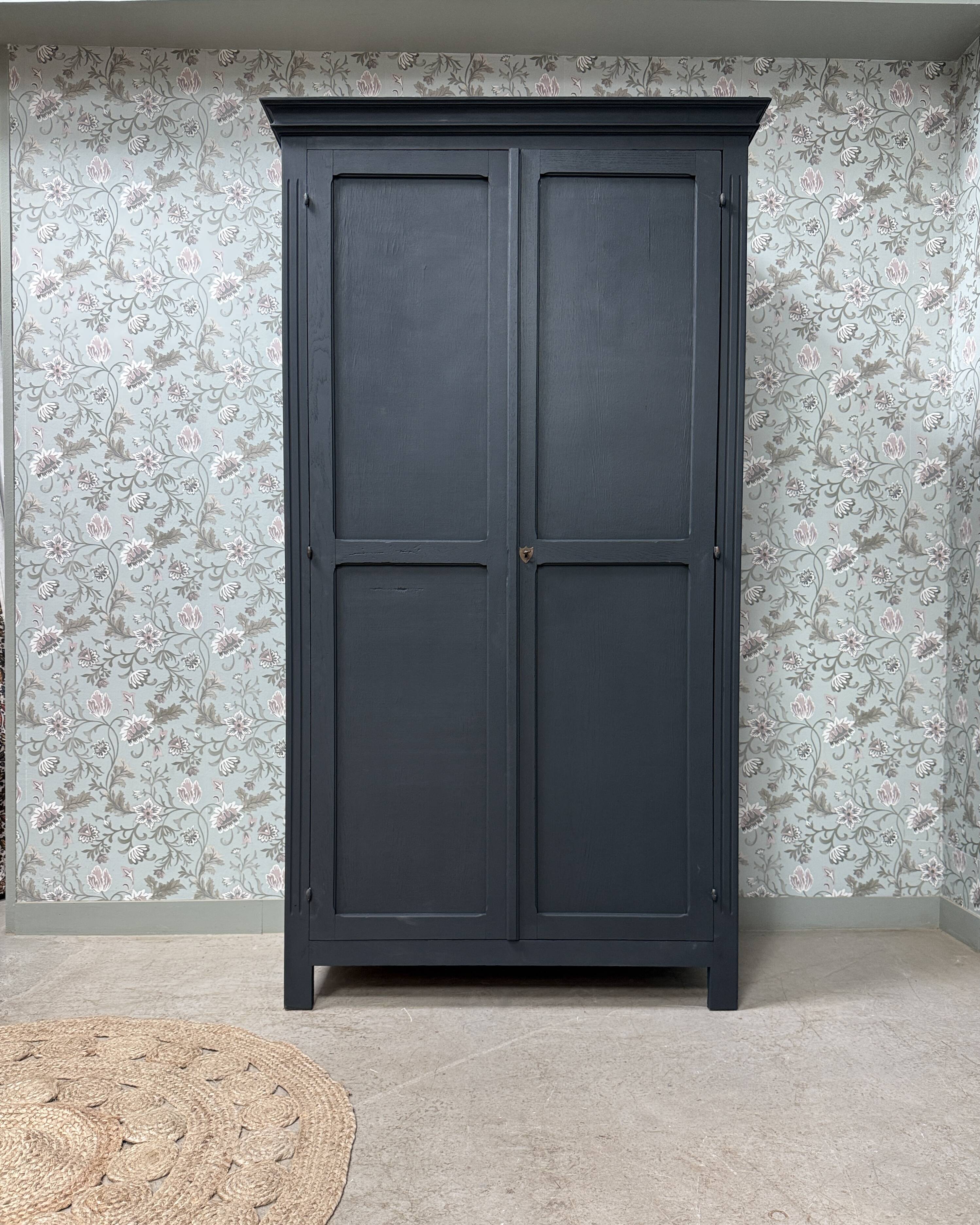Large black Parisian wardrobe