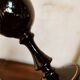 Vase soliflore en opaline noire