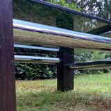 Table basse en verre fumé par Martin Visser pour Spectrum vers les années 1970