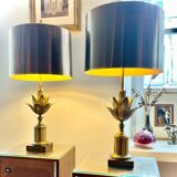 MAISON CHARLES, pair of "LOTUS" model lamps