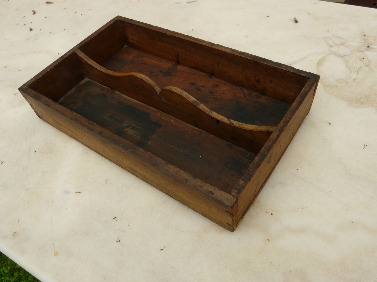 old wooden or cutlery toolbox