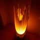 70's georgia jacob lamp, gold leaves