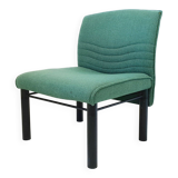 Vintage 1980s armchair in wool & steel