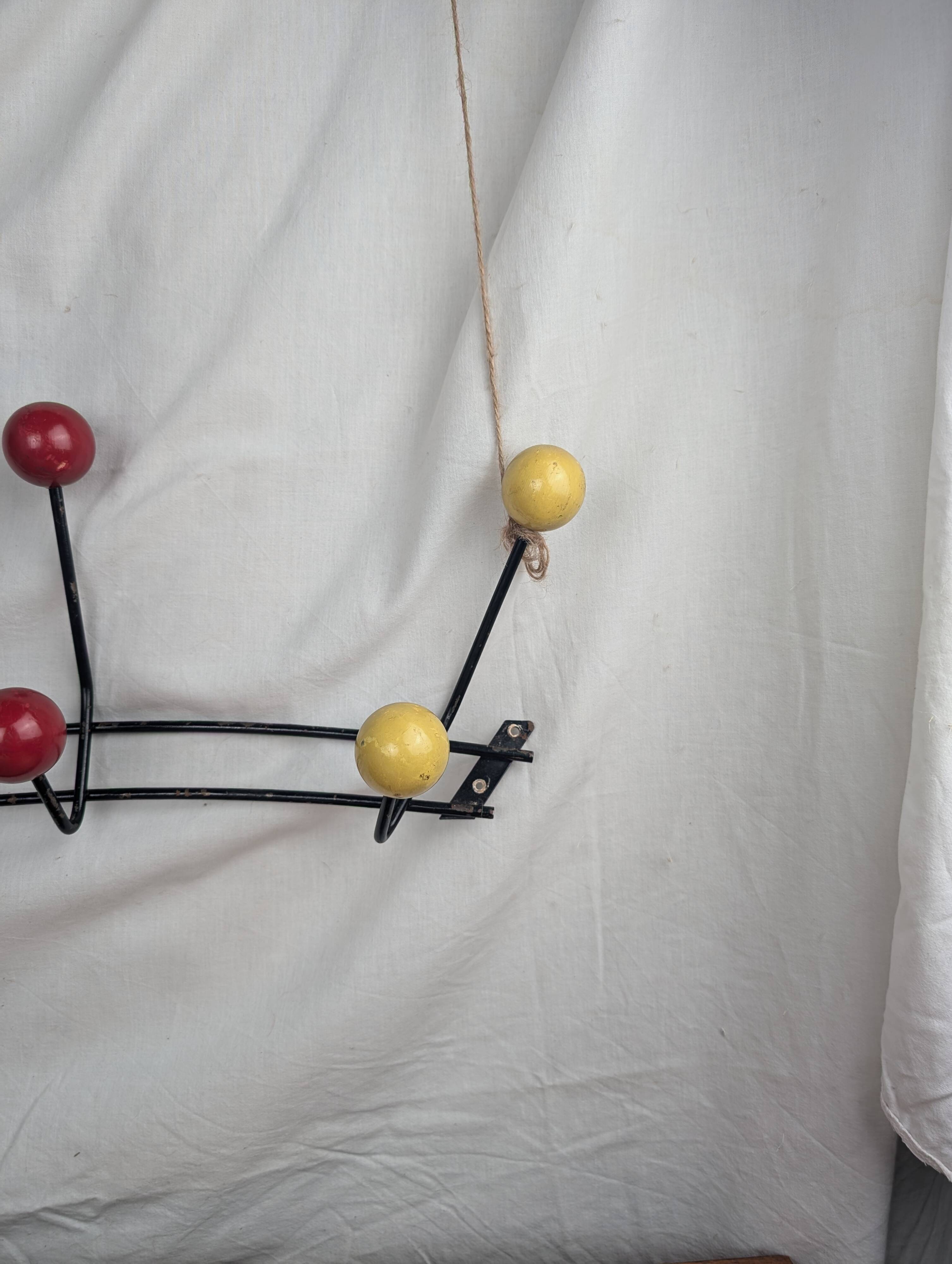 Roger Féraud Wall Coat Rack, Atomic Model, Vintage from the 50s