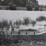 Anonymous film photo river and canoe circa 1970