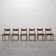 Set of Six Mid-Century Modern Belgian Teak Dining Chairs, 1960s