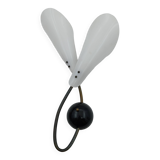 Brass wall light and plexiglass tulip