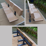 Vintage bus shelter bench