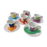 Set de 6 tasses à expresso Rosenthal Illy Collection by Jeff Koons