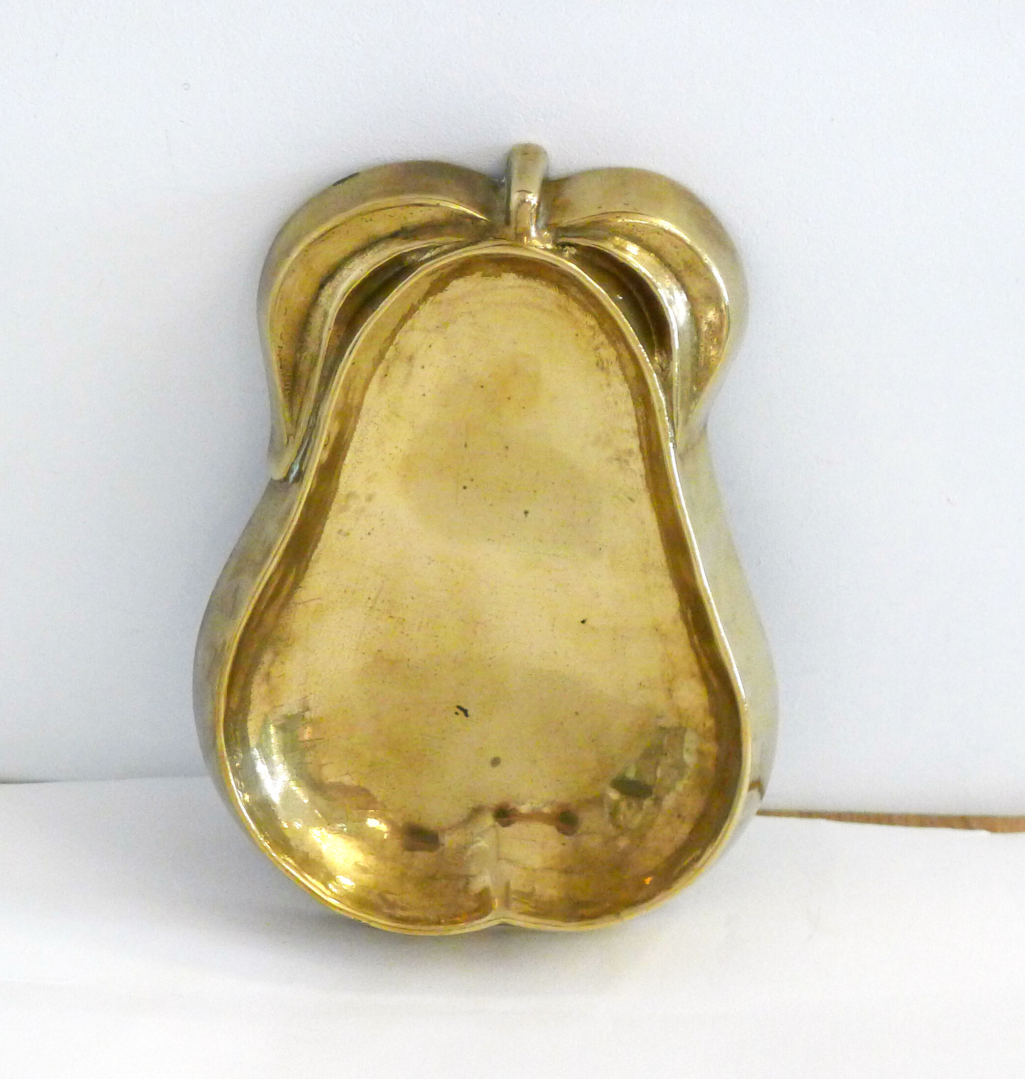 Brass pear ashtray