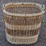 Old and large wicker baker's basket - 1920s-30s