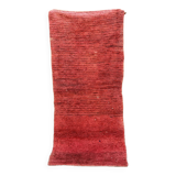 Moroccan rug Beni M'Guild red - 231 x 102 cm